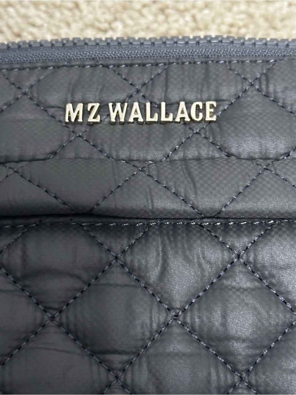 MZ Wallace Metro Flat Crossbody in Magnet Gray w/Dustbag EUC - Picture 7 of 14
